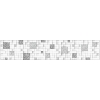 Интерьерная панель ABS Белая мозаика с узорами 3000х600х1.5 мм