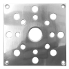 Решетка вентиляционная паркетная металлическая алюминий 70х70 мм