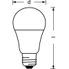 Лампа светодиодная LED Value LVCLA100 12SW/865 12Вт грушевидная матовая E27 230В 10х1 RU OSRAM 4058075579064