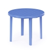 Стол пластмассовый круглый 900х900х750 мм Альтернатива (синий) М2663 УЦЕНКА*