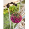 Фонарь садовый на солнечной батарее подвесной 750 Цветочный шар Азалия пурпурный Чудесный сад