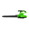 Воздуходувка-пылесос аккумуляторная бесщет. GreenWorks 40V GD40BVII (2406907) без АКБ и ЗУ