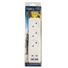 Удлинитель Uniel Travel S-CT3-1 8UC белый (3х1.8 м, ПВС 2х1, с USB)