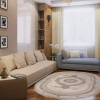 Ковер 1.56х2.3 м Merinos Siesta M034A BONE-GRAY овал