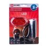Фонарь велосипедный LED IN HOME BL 02 5LED черный с задним фонарем и кроншт.