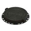 Люк пластиковый тип Л черный Лого Standartpark d-800 мм 1,5 т