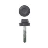 Саморезы кровельные с буром 5.5х19 мм графит RAL 7024 (70 шт)