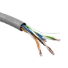 Кабель витая пара U/UTP кат.5E 4х2х24AWG solid CCA PVC Simple сер. (м) Эра Б0044434