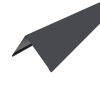 Конек прямоугольный 2000 мм серый графит (RAL 7024) УЦЕНКА*