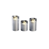 Свеча декоративная с пультом серебро ФАZА CL7-SET3-sr 5018792 (3 шт.)