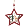 Украшение декоративное новогоднее деревянное, 13 x 13 см «Звезда» SYMZPB-4423144