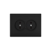 Розетка 2-м СП в сборе карбон IP20 16А TOKOV Electric Pixel TKE-PX-R2F-C14
