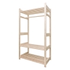 Стеллаж деревянный 3 полки, 1 вешалка №15