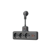 Удлинитель Космос черный (3х0.1 м, ПВС 3х1, с/з, 2USB+1USBC)