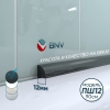 Акриловый бордюр универсальный BNV ПШ12, глянцевая поверхность, 12х12х900 мм, черный