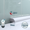 Акриловый бордюр универсальный BNV ПШ24, глянцевая поверхность, 12х24х1800 мм, белый