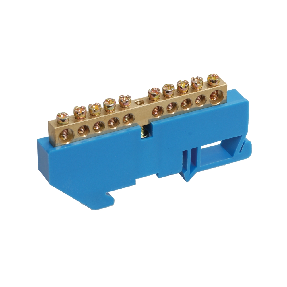 Шина нулевая ШНИ-6х9-6-Д-С с изолятором на DIN-рейку 6х9 мм 6 групп IEK ...