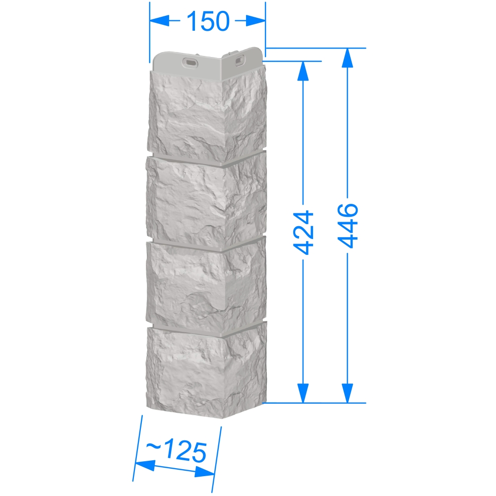 Угол наружный для фасадных панелей Döcke Dufour (инсбрук) - Купить с  доставкой в СТРОЙУДАЧЕ