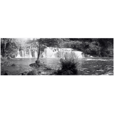 Панель фартук Водопад черно-белый 2070*695*3мм