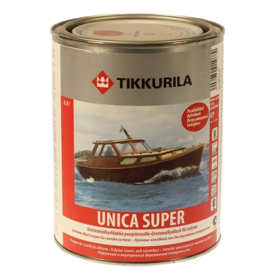 Лак Tikkurila Unica Super Ep полуглянцевый 0,9л