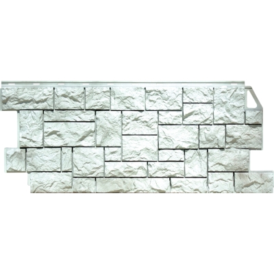 Панель фасадная "Fine Ber" Камень дикий жемчужный 