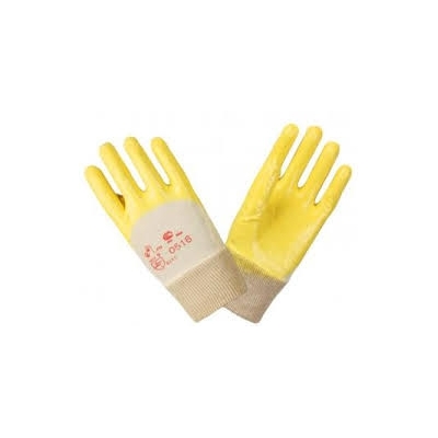Перчатки с нитриловым покрытием Лайт, арт.0516 желтые