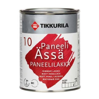 Лак для внутренних работ Tikkurila Paneeli-Assa EР матовый 0,9л