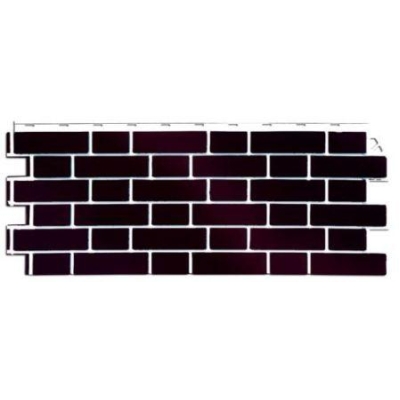Панель фасадная "Fine Ber" облицовочная Britt Кирпич дерби (тёмно-бордовый)  