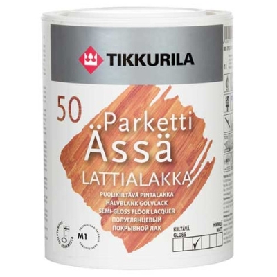 Лак паркетный Tikkurila Parketti-Assa полуглянцевый 5л