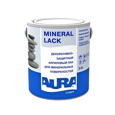 Лак для минеральных поверхностей AURA Mineral Lack акриловый 2,4л