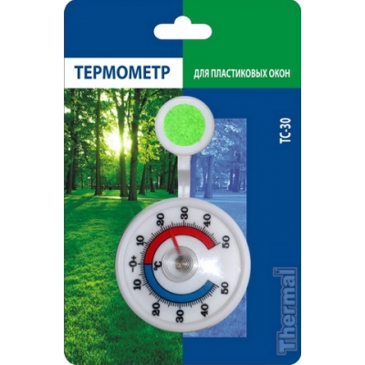 Термометр для пластиковых окон наружный в блистере (ТС-30)