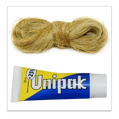 Комплект монтажный UNIPAK №1 паста 25гр + лен 13гр