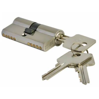 Цилиндр DIN ключ/ключ (30+30) S60Cr хром ШЛОСС