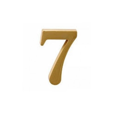 Цифра дверн. "7" золото, на клеевой основе