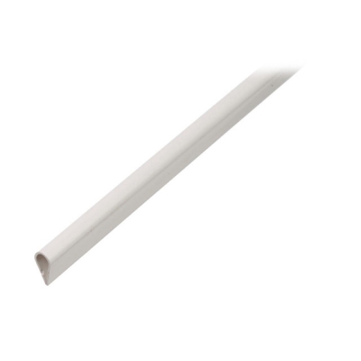 Профиль пластиковый (зажим) белый 15x0,9х1000мм