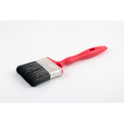Кисть плоская для водных красок и лаков 25 мм пластиковая ручка