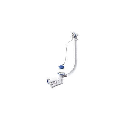 Сифон "Орио" для ванны с выпуском и переливом регулируемый 1 1/2*40 А-8008