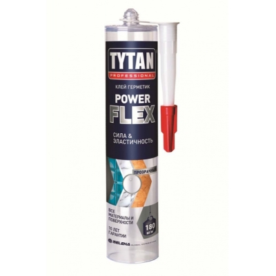 Клей монтажный Tytan Professional Power Flex прозрачный (290 мл)