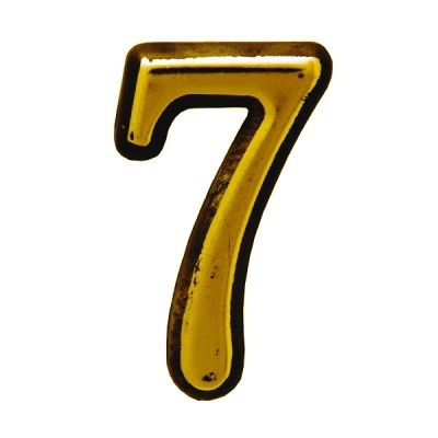 Цифра дверная "Trodos" "7", золото