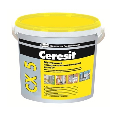 Цемент монтажный и водоостанавливающий СХ 5/2 Ceresit (Церезит), 2 кг