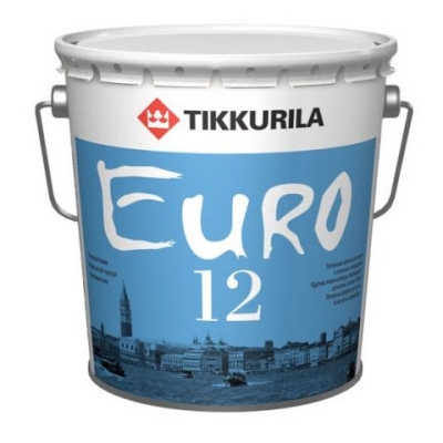 Краска Тиккурила ЕВРО 12 А моющаяся 0,9л