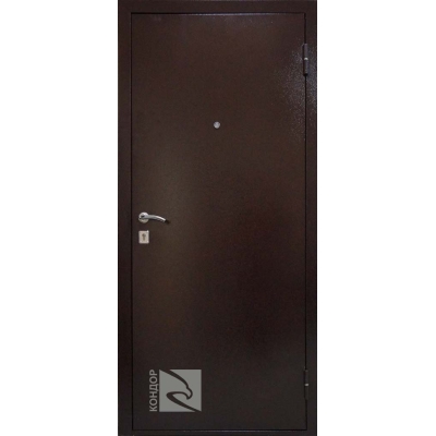 Дверь стальная Сапсан-1 (Венге) 970х2050мм левая   (фурнитура внутри)