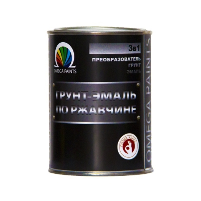 Грунт-эмаль по ржавчине 3 в 1 MEGA PAINTS белый 0,8кг