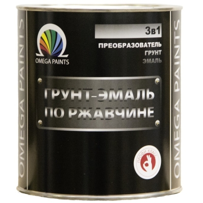 Грунт-эмаль по ржавчине 3 в 1 MEGA PAINTS белый 2,7кг