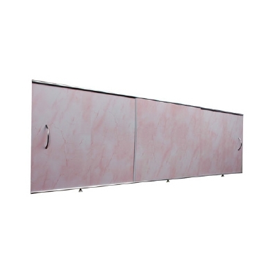 Экран под ванну ODA 1,7м розовый мрамор, алюм.профиль ЭС 170-50-УР