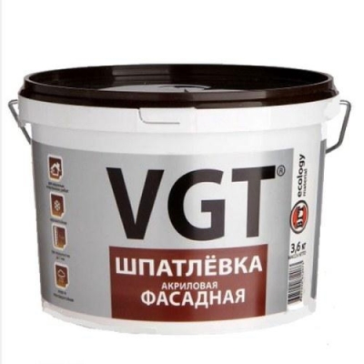 Шпатлевка фасадная VGT (3.6 кг)