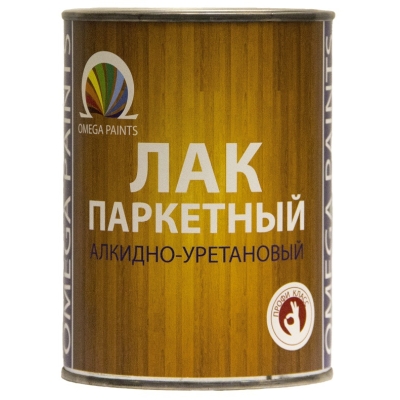 Лак паркетный алкидно-уретановый Omega Paints матовый (0.8 кг)