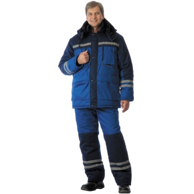 Костюм Зимник (куртка и полукомбинезон) васильковый с синим размер 56-58, рост 182-188