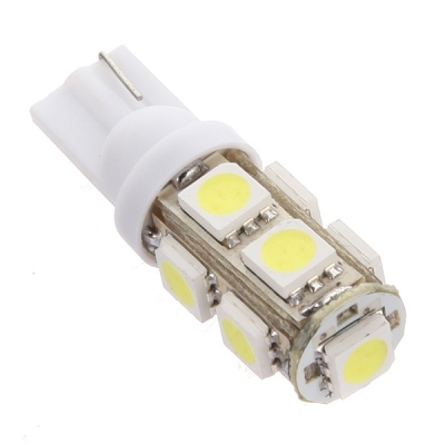 Светодиод T10 (9SMD,size 5050) W5W 12V  white (теплый белый) ( блиcтер: 1шт.) TM NORD YA