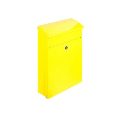 Ящик почтовый стальной желтый